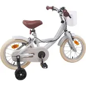 vidaXL Kinderfahrrad 16 Zoll für 4-6 Jahre alt Hellgrau