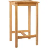 Syfax Bartisch Natur 60 x 60 x 105 cm Massiv-Teak