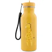Trixie Kindertrinkflasche - - Mr. Giraffe - 500 ml - Edelstahl - Einfach zu öffnender Auslauf