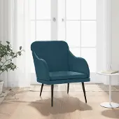 Prolenta Maison Exclusive - Sessel Blau 63x76x80 cm Samt