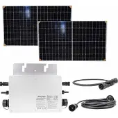 Pni Green House M600 Photovoltaik-solar-kit Mit Mikrowechselrichter Und 2 Solarmodulen 375w