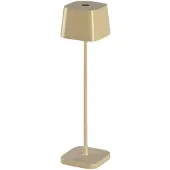 Konstsmide 7829-333 Capri Mini USB-LED-Tischleuchte | Keramik | Indoor | Outdoor | Kabellos | 2200K/3000K | 9-18h Akkulaufzeit | 7x7x25 cm