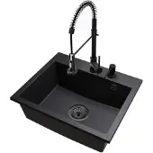 Brado Granit Küchenspüle Einbauspüle 1 Becken Groß Exclusive 55