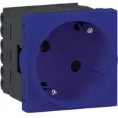 Hager GS10225017 Steckdose 1-fach SCHUKO Direkt Klipping 45x45 33° Verkehrsblau