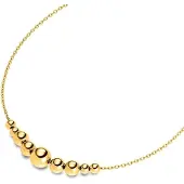 Boccia 08100-02 Damencollier Titan Goldfarben mit Kugeln