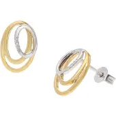 GLIZZ GL1685 Damen-Ohrringe Gold 585 Diamant-Ohrstecker