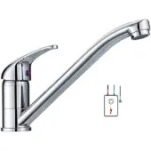 OEM Messing 360-Grad-Kochkran mit 3 Wasseranschlüssen, Boiler-Design, Chrom