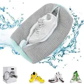 OEM Grijs herbruikbare rits pluche waszak für Schuhe