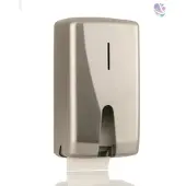 Blanc HYGIENIC Toilettenpapierspender Design FUTURA, robust Edelstahl gebürstet, Kapazität: 2 Standard Haushaltsrollen