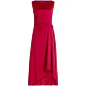 Vera Mont Cocktailkleid mit Raffung in Dark Raspberry | Gr.: 46