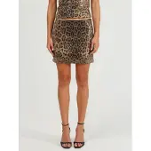 Busem Leopardenmuster Minirock mit Pailletten