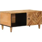 vidaXL Couchtisch Braun 80 x 50 x 40 cm Massivholz Mango