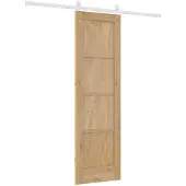 vidaXL Schiebetür 61 x 198,5 cm Massives Kiefernholz