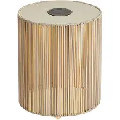 QAZQA Moderne Outdoor-Tischleuchte Beige inkl. LED Akku und Solar IP54 - Rope