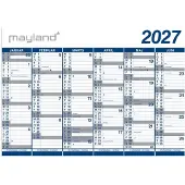 Mayland Kæmpekalender 2x6 mdr. PP-plast rør 2027