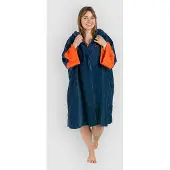 Dryrobe Fullzip Towel Robe Organic Cotton Surf Poncho blue Gr. M