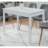 Furn.Design Esstisch "Prag" in Weiß 110 x 67 cm