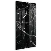 Tulup WANDUHR aus Glas 30x60 cm - Graphit