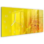 Tulup WANDUHR aus Glas 60x30 cm - Blume