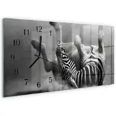Tulup WANDUHR aus Glas 60x30 cm - Rippchen