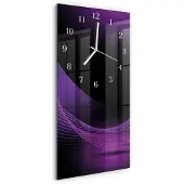 Tulup WANDUHR aus Glas 30x60 cm - Abstraktion