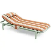 Fatboy - Sunbun Outdoor Daybed, mist green / stripe orange
