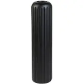 VIVANNO Bodenvase Verta 20 cm x 20 cm x 80 cm Wellenschwarz