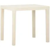 Furnicato Gartentisch Weiß 79x65x72 Cm Kunststoff