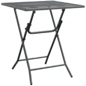 Furnicato Gartentisch 60x60x72 Cm Streckmetall Anthrazit