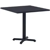 Furnicato Gartentisch Schwarz 80x80x75 Cm