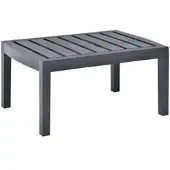 Furnicato Gartentisch Anthrazit 78x55x38 Cm Kunststoff