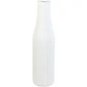 VIVANNO Bodenvase Vertigo 20 cm x 20 cm x 80 cm Skandiweiß