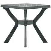 Furnicato Bistrotisch Grün 70x70x72 Cm Kunststoff