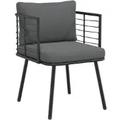 Furnicato Gartensessel Mit Kissen Schwarz Poly Rattan