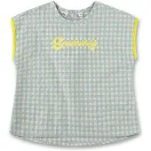 Sanetta Pure Mädchen T-Shirt blau kariert 128