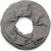 StyleBREAKER Strickschal "Feinstrick Loop mit Zopfmuster" 1 Stk.