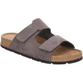 Rohde 6291-83 Herrenschuhe, Pantolette, Leder, Graphite (Grau), Weite G, - Herrenschuhe Sandale / Pantolette, Grau, leder&nbsp