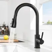 OEM Schwarze Küchenarmatur mit Handdusche 3 Strahlstellungen