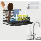 OEM Roestvrij staal-Spoelorganizer, hangend, zwart, keuken und Badkamer