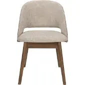Dutchbone Velore Esszimmerstuhl Nussbaum / Beige