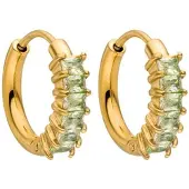 Purelei Ohrringe Green Love Gold | Gr.: onesize