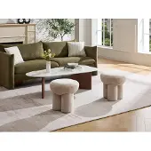 Vente-unique Sitzhocker Kumboda Beige 41 cm