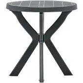 Furnicato Bistrotisch Anthrazit Ø70 Cm Kunststoff