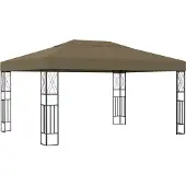 Syfax Pavillon 3x4 m Taupe Stoff
