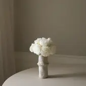 Botané White Mini Peony Bouquet Kunstblumenstrauß