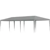 Syfax Partyzelt Hellgrau 900 x 300 x 255 cm PE und Stahl