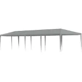 Syfax Partyzelt Hellgrau 1200 x 300 x 255 cm PE und Stahl