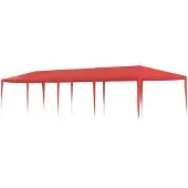 Syfax Partyzelt Rot 1200 x 300 x 255 cm PE und Stahl