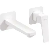 Deante Design Waschbeckenarmatur, Unterputzmontage - bianco