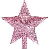 OEM Glitter Dekoration für Weihnachtsbaum - Rosa Spitze 15 CM